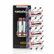 Uwell Nunchaku replacement coils, TPD compliant, available in 0.4Ω and 0.25Ω resistances for sub-ohm vaping with rich flavor and vapor.